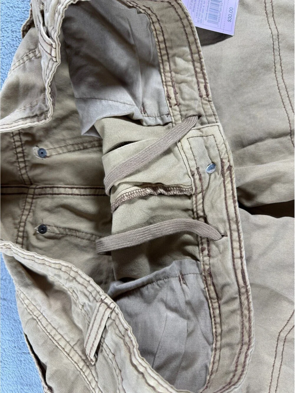Wild Fable Womens Wild Fable Size 12 Brown Mid-Rise Carpenter Pants w Drawstring